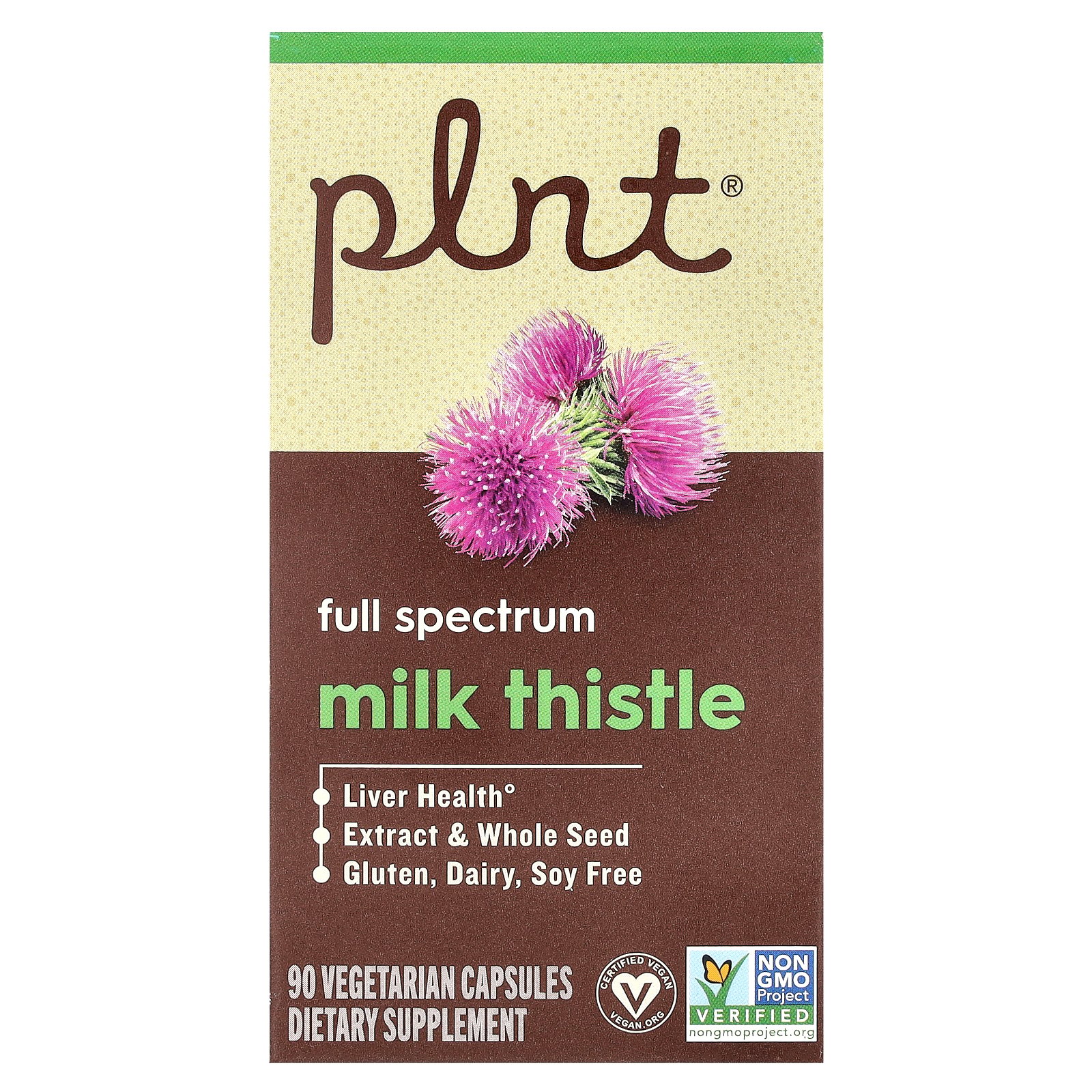 Plnt Milk Thistle, 90 Vegetarian Capsules