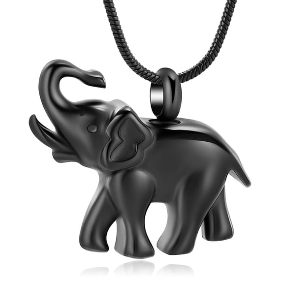 Elephant Cremation Jewelry for Ash Urn Necklaces for Ash Holder Locket for Human Ash Pet Keepsake Pendant