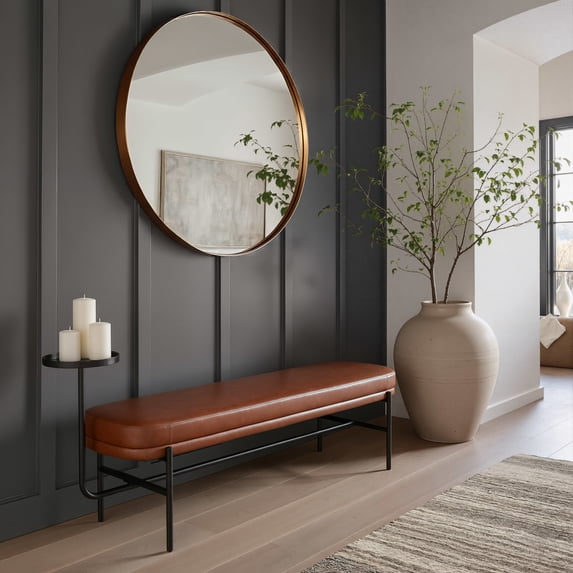 Ploce Bench Brown Bench, Modern Style, Seats up to 2, Plywood, Indoor Living