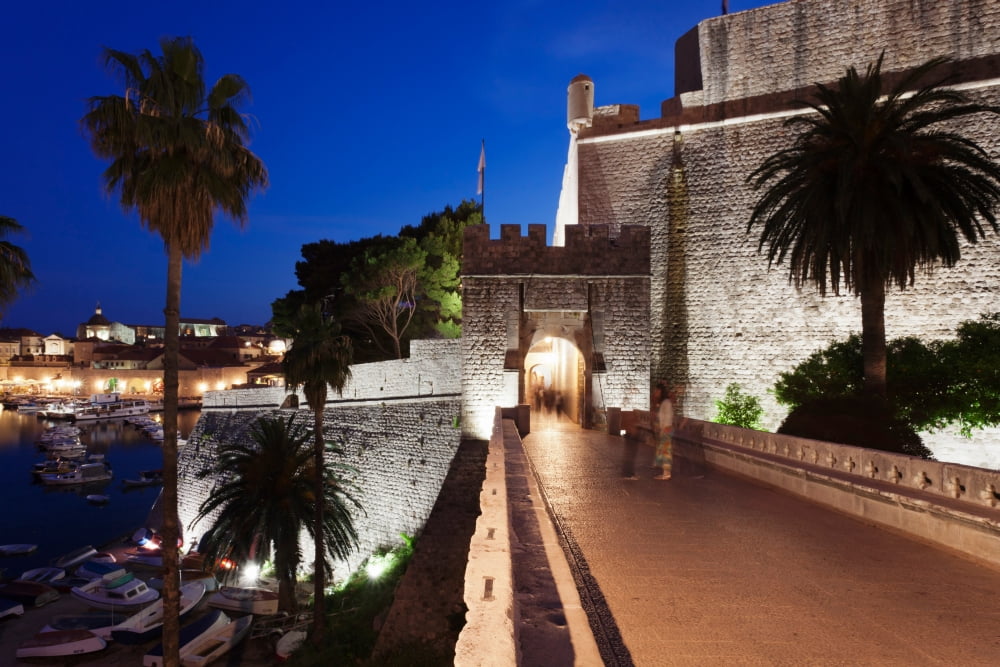 Ploce Gate and Fort Revelin Dubrovnik Neretva County Croatia Canvas Art - Panoramic Images (27 x 9)