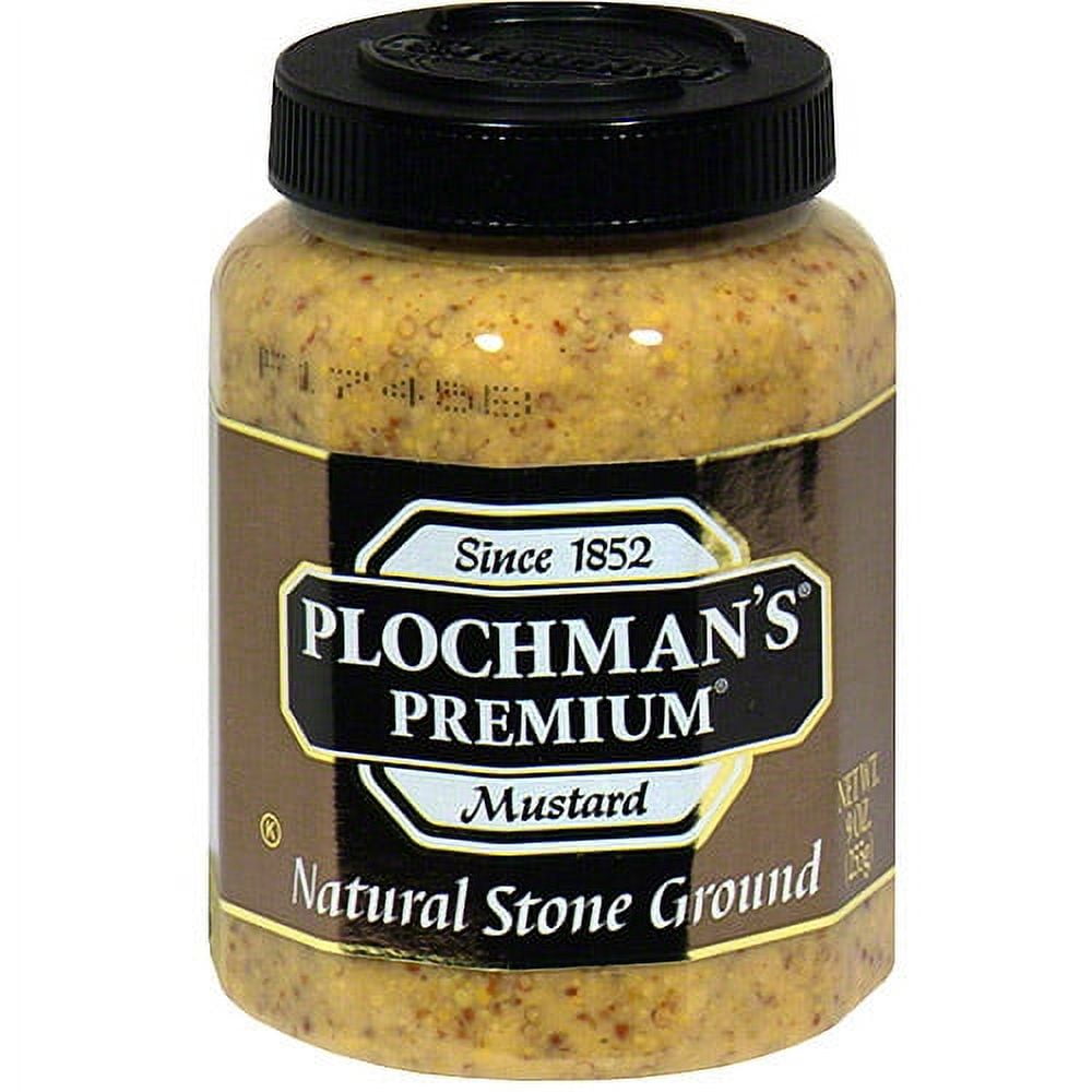 Plochman's Premium Natural Stone Ground Mustard, 9 oz (Pack of 12)