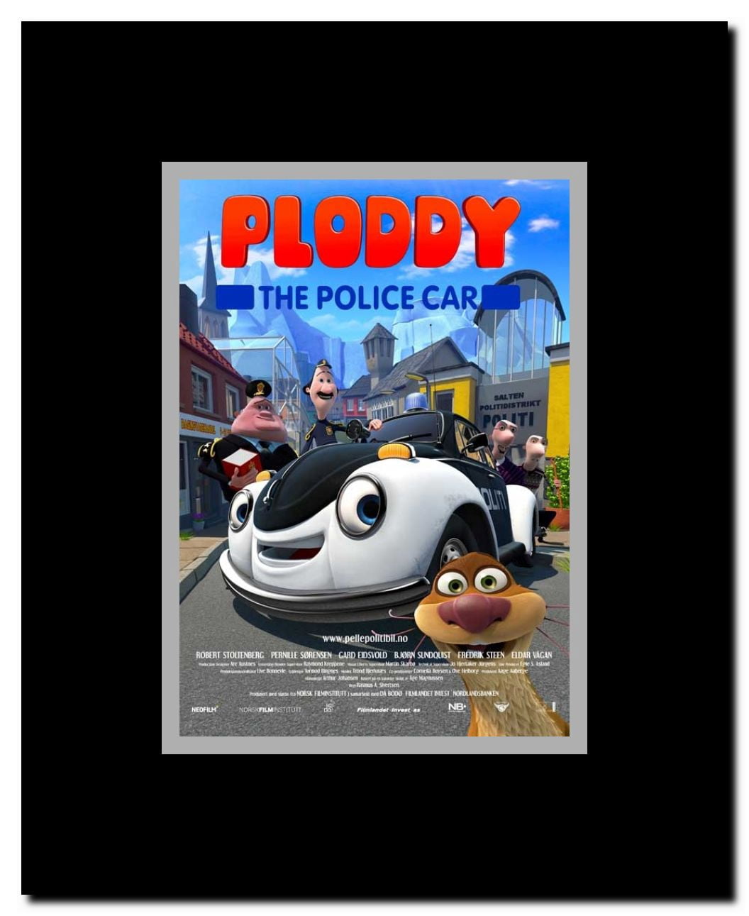 Ploddy the Police Car Makes a Splash Framed Movie Poster