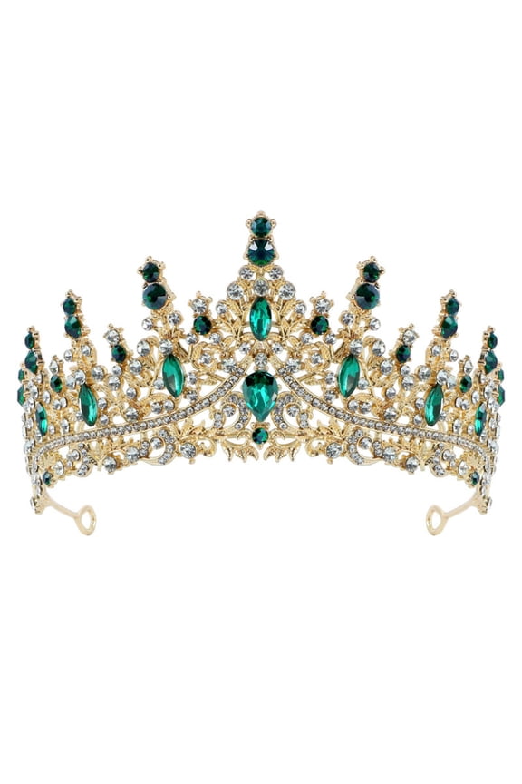 Boho Headbands,Top Knot Headband,Crown of Thorns Headpiece,Elegant Crown Headband for Birthday Decorations and,Beaded Headband,Rhinestone Headband Orange One Size