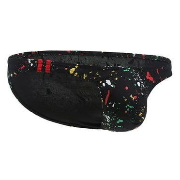 Ploknplq Boxers for Men Mens Underwear Boxer Briefs Men's 1 Pack Low Waist Multicolor Dots Sexy Panties Thong Underpants Mens Boxer Briefs Black L