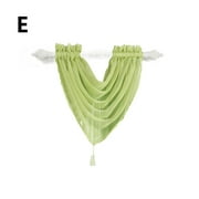Ploknplq Fall Decorations for Home Curtains Voile Curtain Swags All Colours Pelmet Valance Net Curtains Voile Swag Living Room Curtains