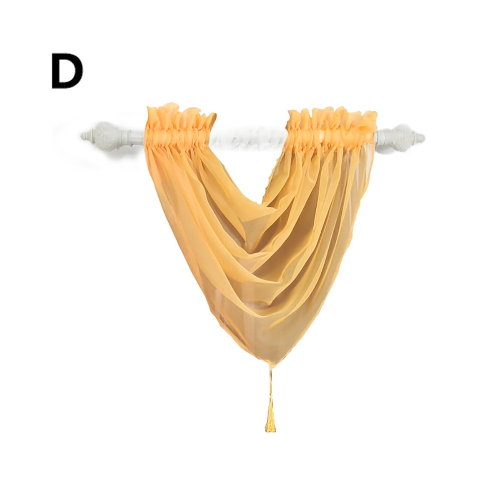 Ploknplq Fall Decorations for Home Curtains Voile Curtain Swags All