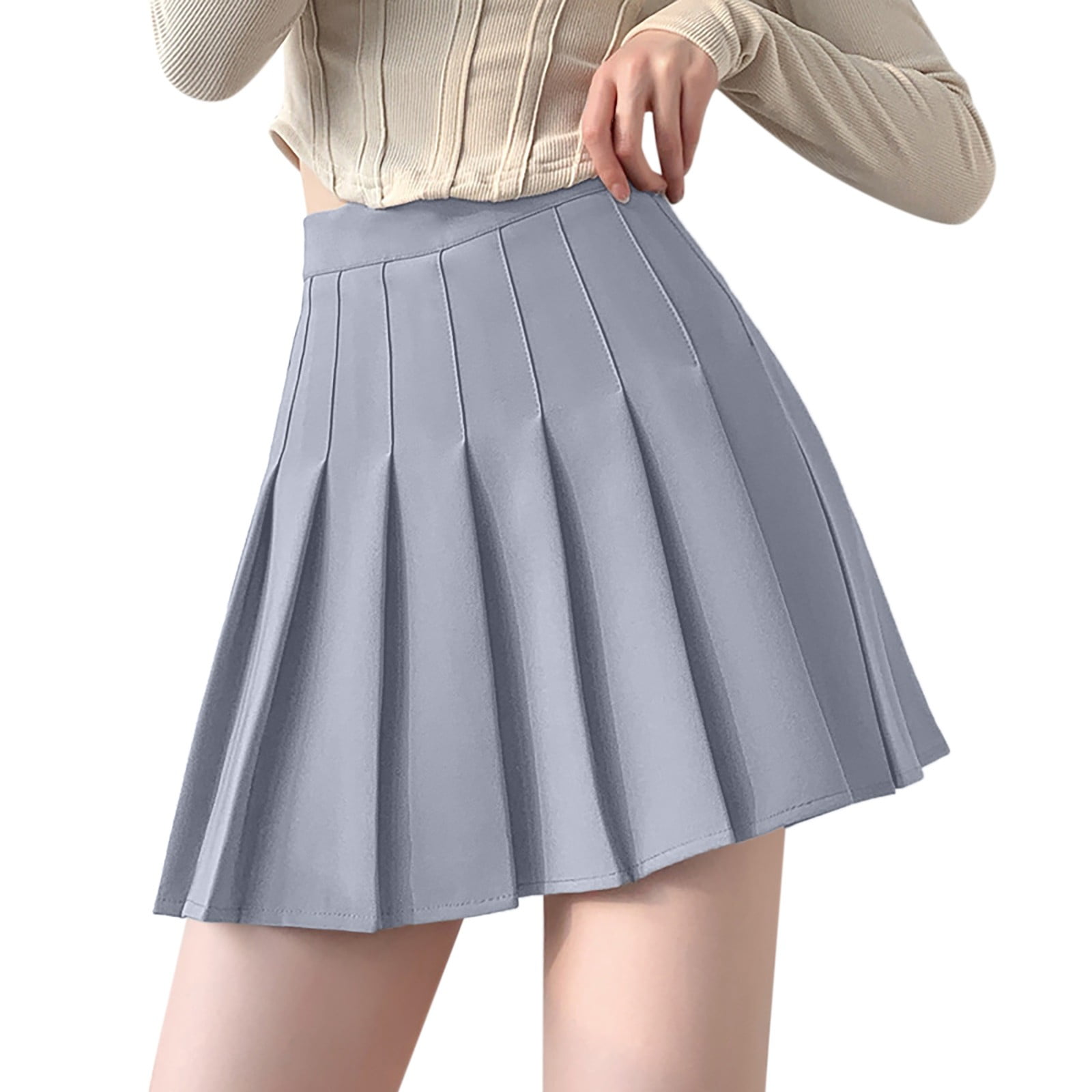 スカート helk SLIT PLEATED SKIRT (GRAY) Edikted Ethel Side Slit Pleated Mini Skirt | PacSun