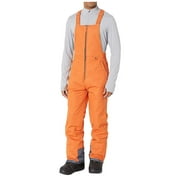 Ploknplq Men's Leisure Overalls Solid Active Fit Mid-length Square Neck Sleeveless Zipper with Pocket, One Piece Jumpsuit, Overalls for Men, Coveralls for Men Orange 4XL