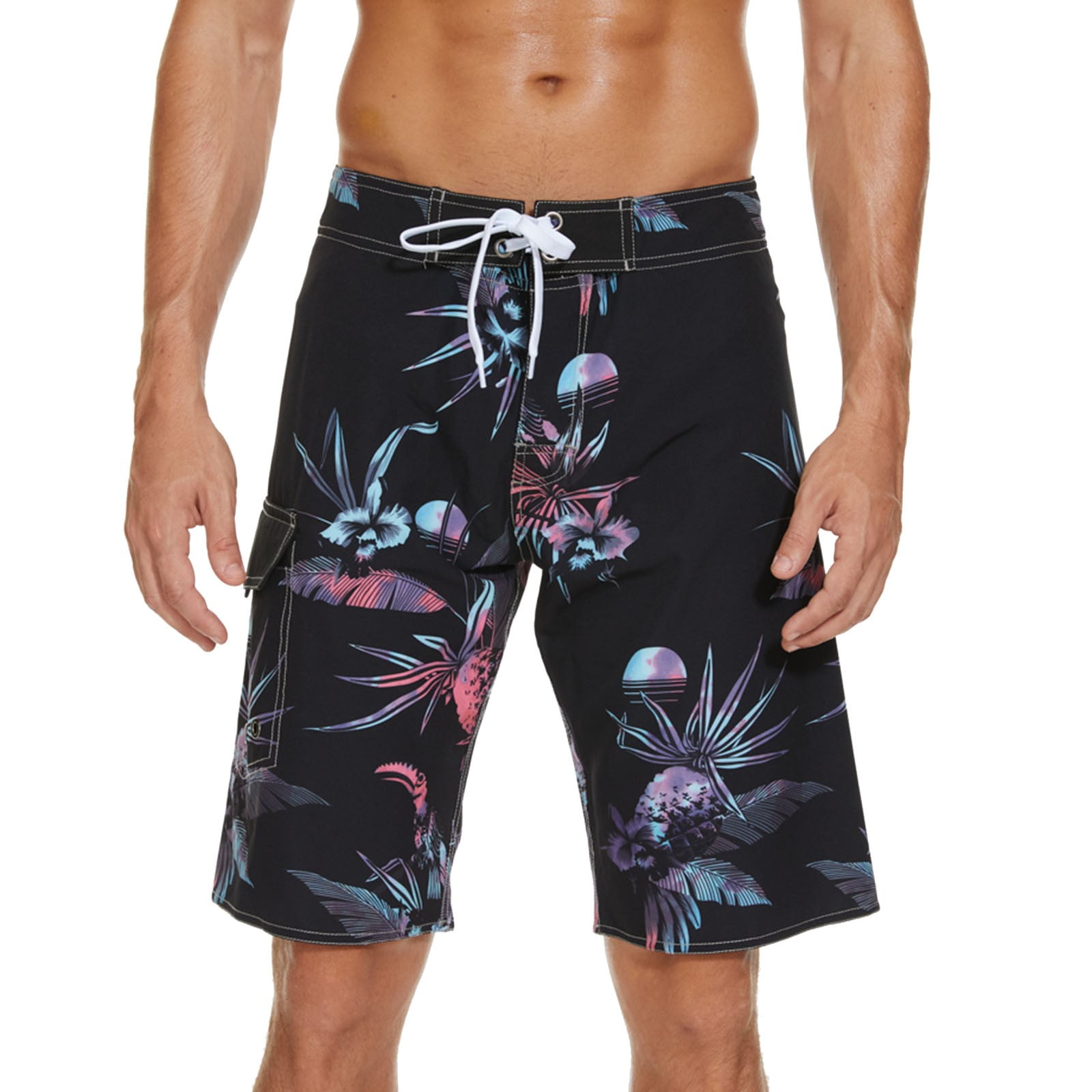 Ploknplq Mens Bathing Suit Swimsuit Leisure Suit Waist Adjustable Drawstring Triangle Liner