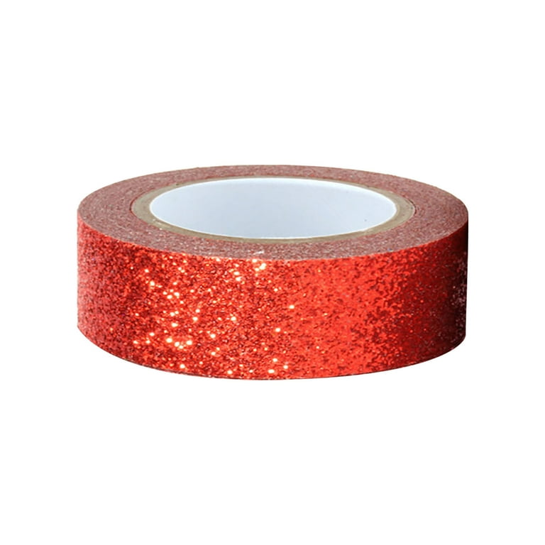 Silver Glitter Washi Tape - Masking Tape for Christmas, Crafts,  Scrapbooking, Wrapping, Journaling