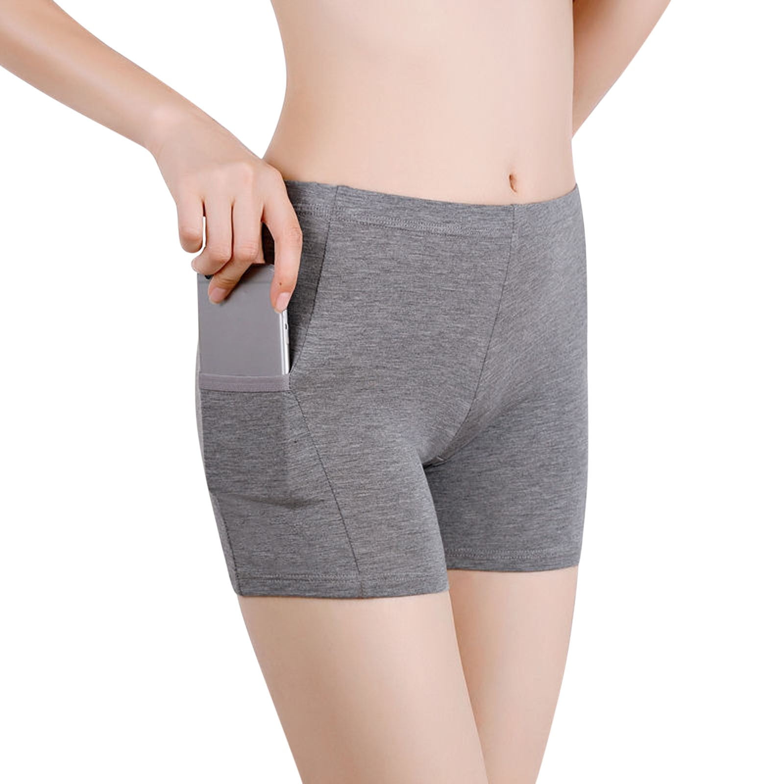 Ploknplq Womens Underwear Shapewear for Women Tummy Control Women's Solid Pants Glare Splice Non