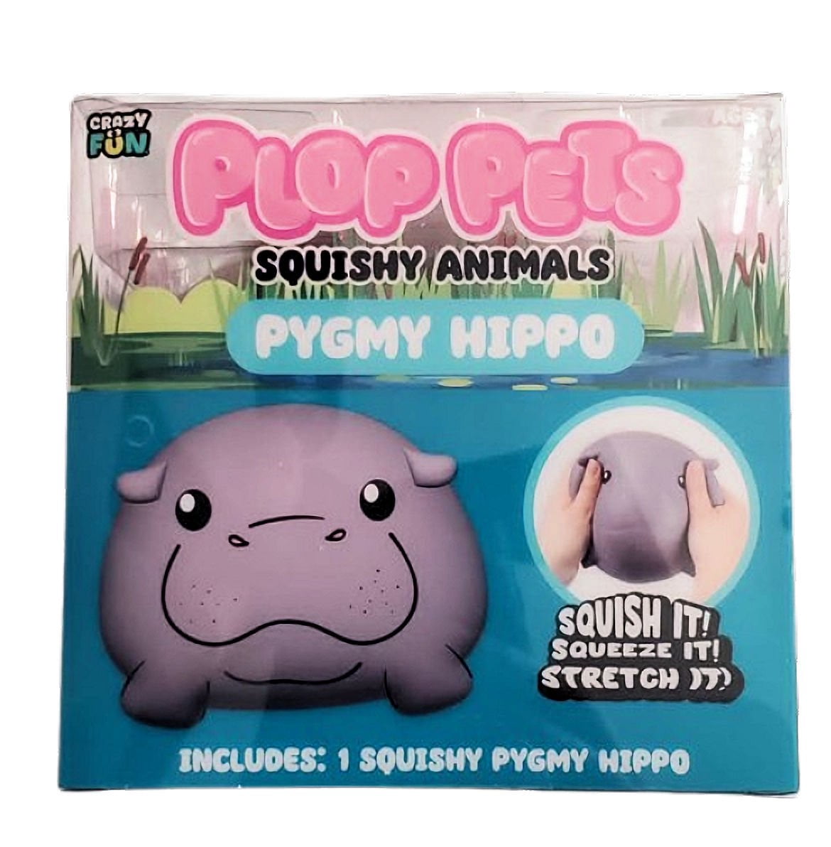 Plop Pets Squishy Pygmy Hippo