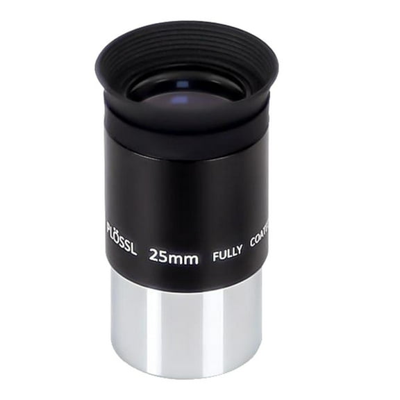 Plossl Eyepiece Telescope Lens 25mm Accessory with Multi Coated Optics for 1.25 Inch Astronomy Telescopes