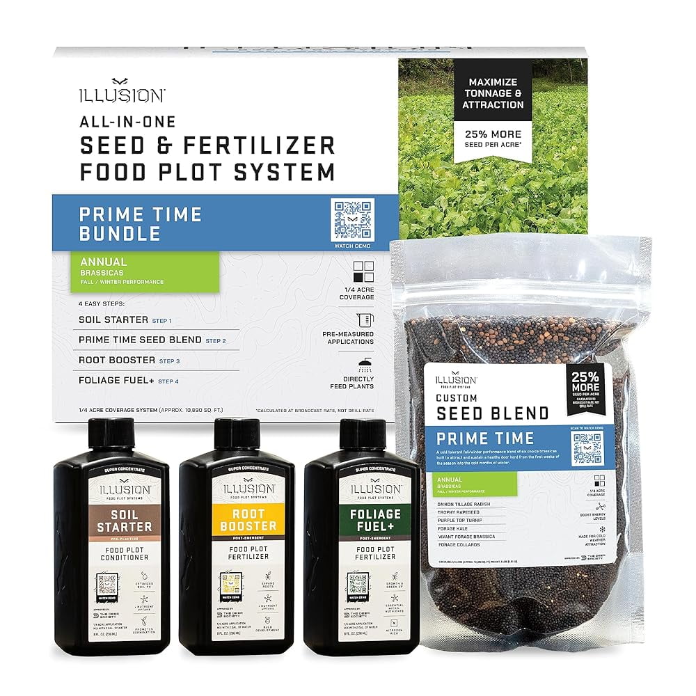 Plot Seed + Fertilizer For 1/4 Acre Coverage Annual Blend Protein