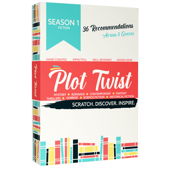 Plot Twist Season 1: 36 Scratch Off Book Recommendation Cards across 8 Genres.