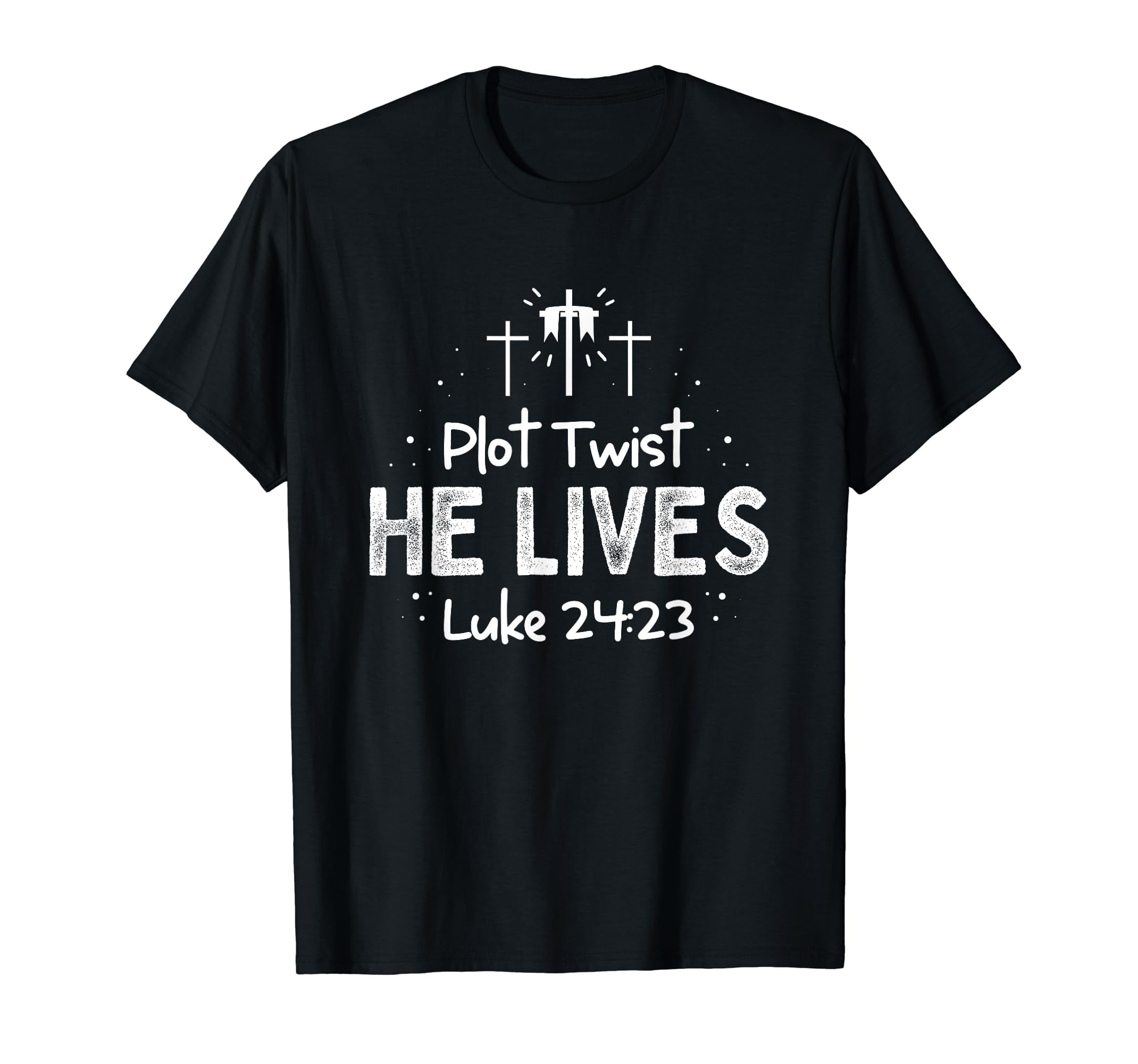 Funny Christian Easter Shirt-Plot Twist He Lives Tee Funny Christian Easter Shirt-Plot Twist He Lives Tee