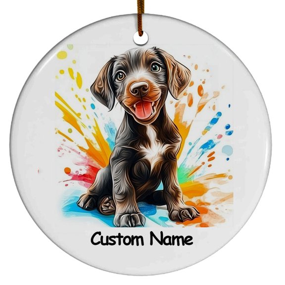 Plott Hound Gift, Personalized Ornament with Name, Gift for Dog Dad, Dog Mom, Gift for Mother's day, Father's day, Christmas, Dog Lover, Dog Owner