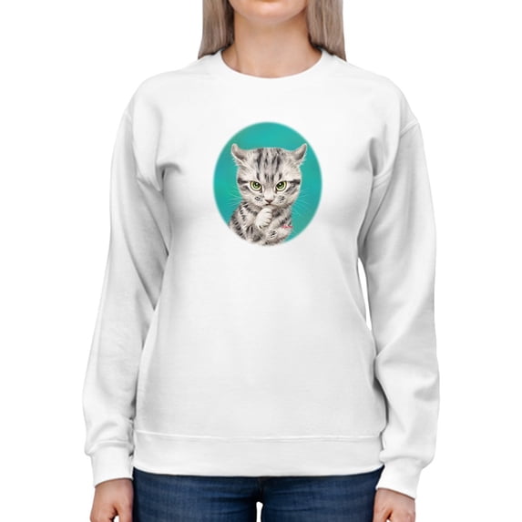 Plotting Cat Sweatshirt Women -Kayomi Harai Designs, Female XX-Large