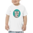 thumbnail image 1 of Plotting Cat T-Shirt Toddler -Kayomi Harai Designs,  4 Toddler, 1 of 4