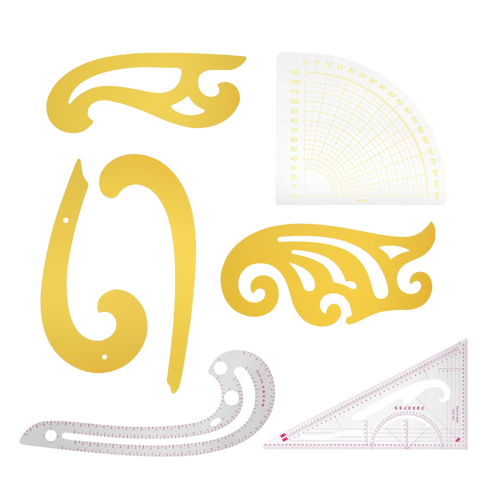 Plotting Scale,Sewing Ruler,7pcs Sewing Rulers Kit French Curve ...