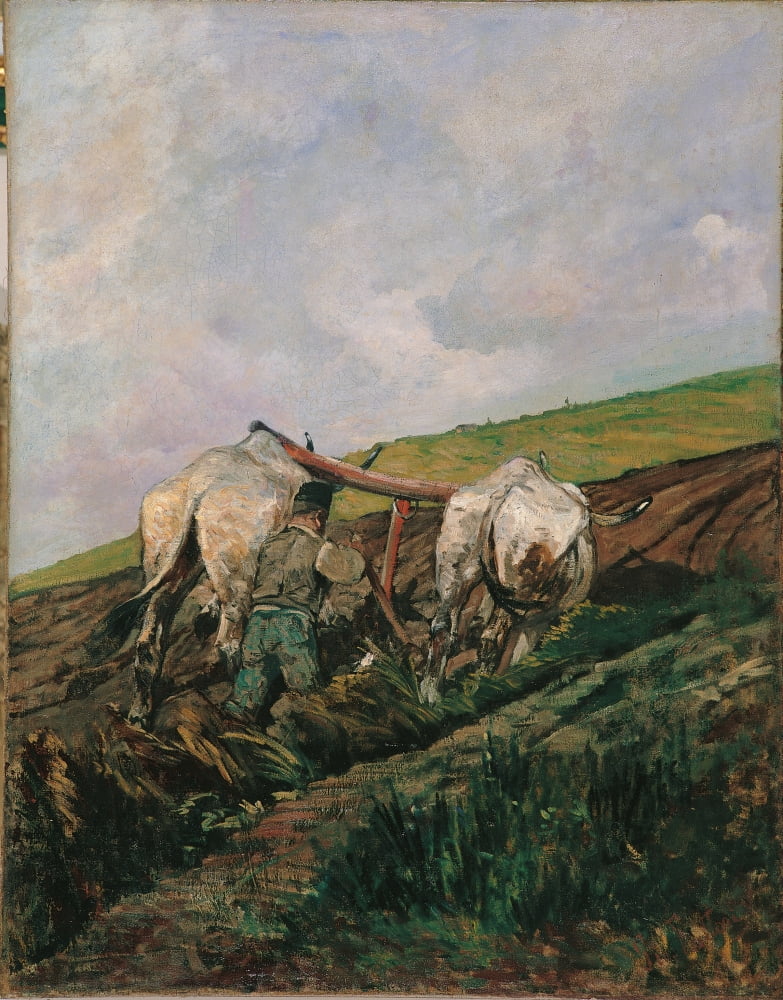 Ploughing Canvas Art - (24 x 36)