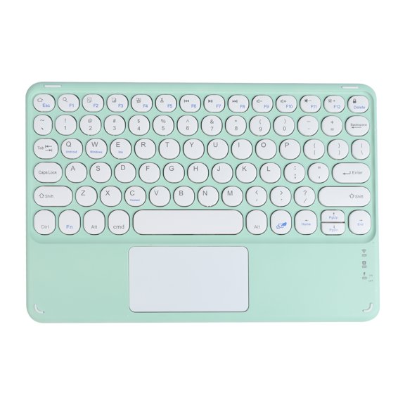 PloutoRich 10 inch Bluetooth Keyboard with Touchpad, 78 Keys Magnetic Wireless Keyboard, Ultra-Slim Rechargeable Wireless Keyboard for Laptop Tablet Computer