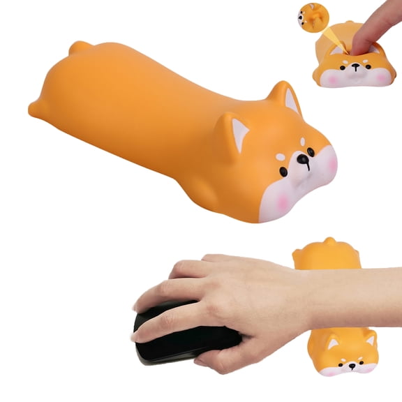 PloutoRich Cute Wrist Rest Support Pad Wrist Rest Support for Mouse Keyboard Mini Ergonomic Wrist Support Soft Animal Shape Wrist Rest Pad for Office Computer Laptop