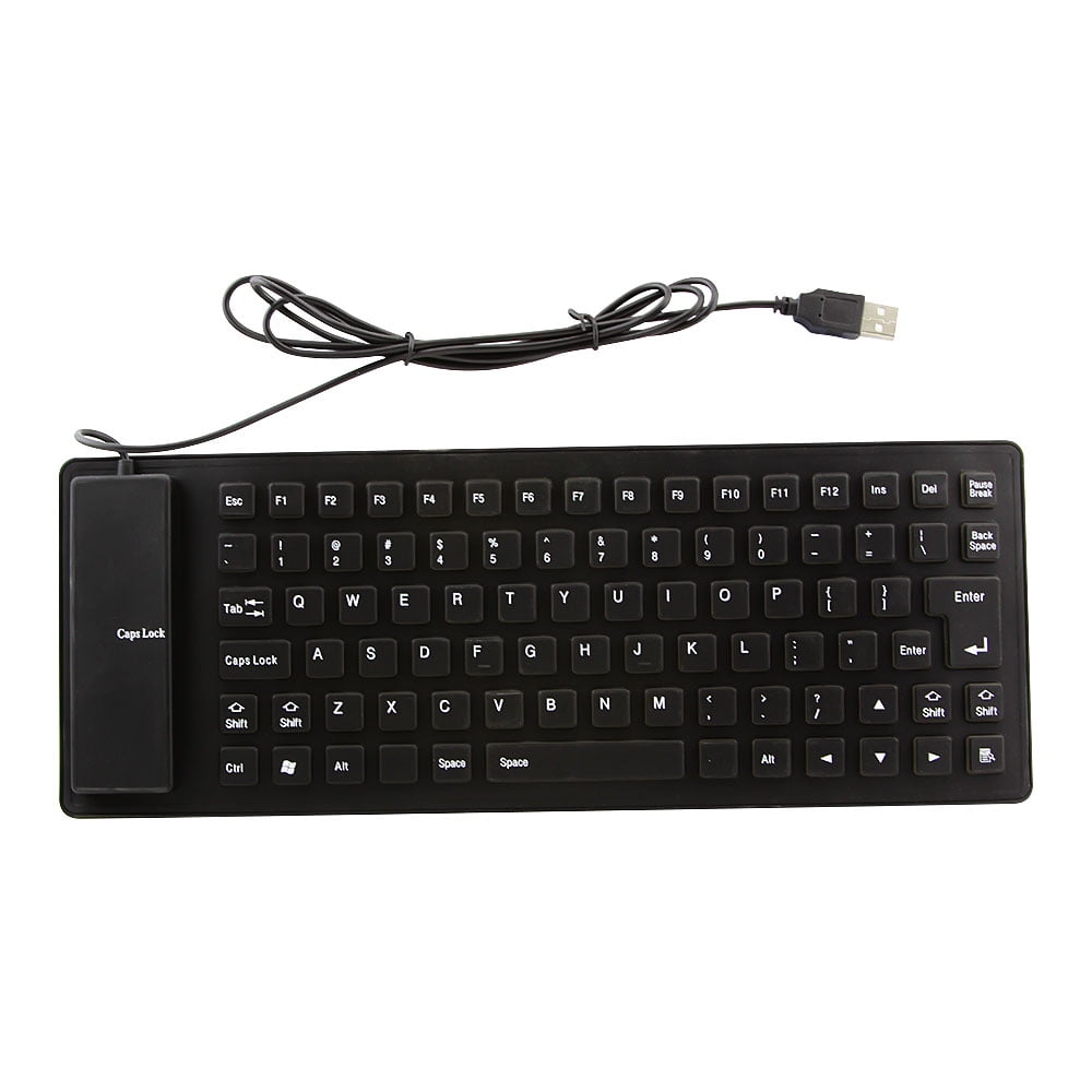 PloutoRich Foldable Silicone Keyboard Wired Portable Ultra Slim ...