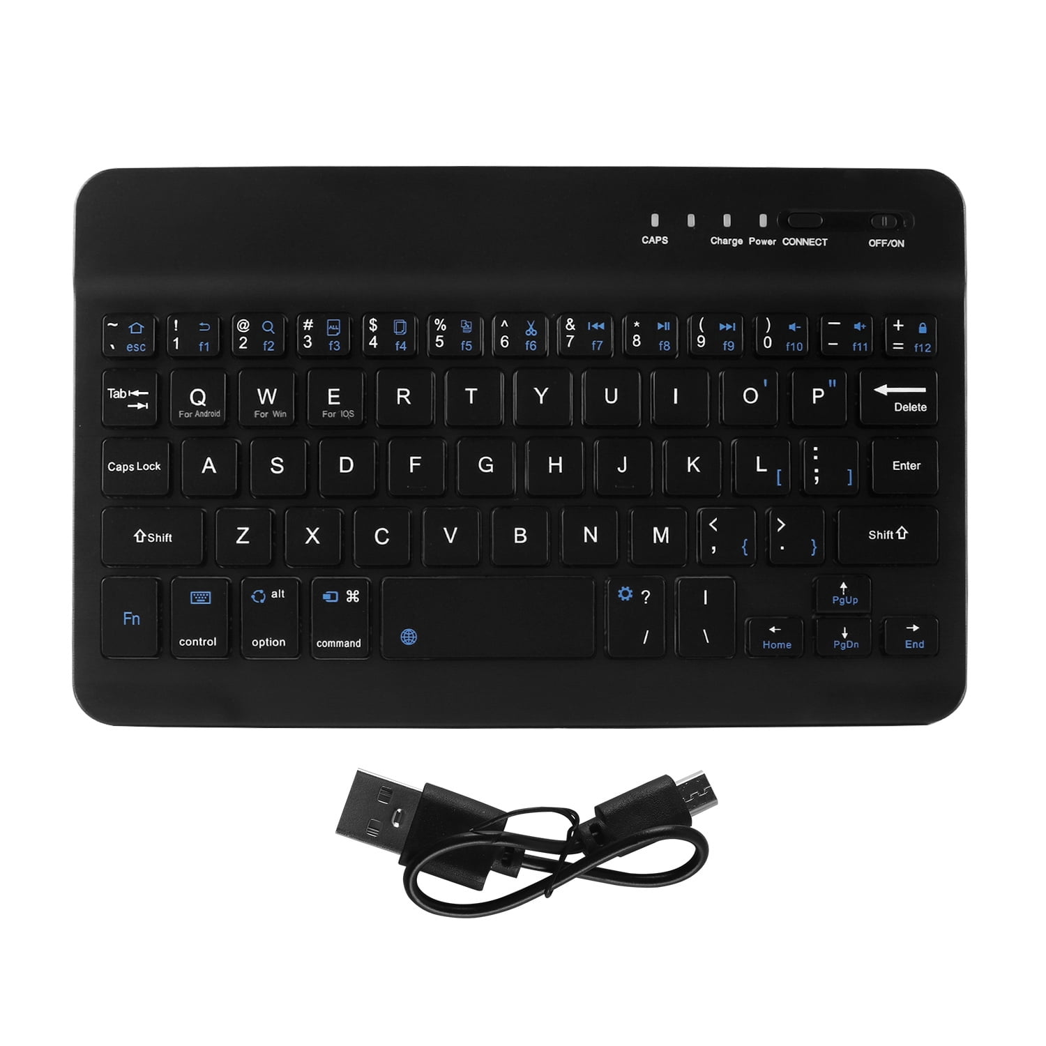 PloutoRich Wireless Keyboard, 7/8 inch Bluetooth Keyboard, UltraThin