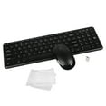 thumbnail image 1 of PloutoRich Wireless Keyboard and Mouse Combo, Ultra Slim Silent Full-Size Computer Keyboard Mouse Set with 2.4G USB Receiver & Keyboard Cover for Laptop Computer PC Desktop(Black), 1 of 11
