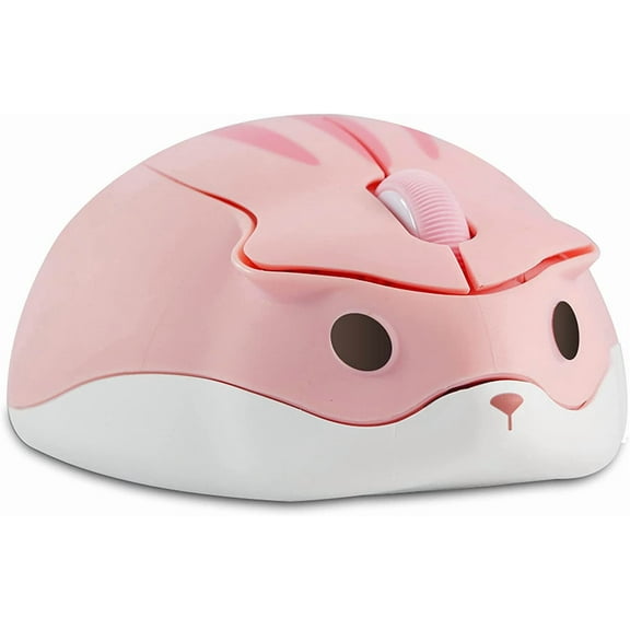 PloutoRich Wireless Mouse, 2.4GHz Wireless Mouse, Hamster Shape Portable Mobile Optical 1200DPI USB Mice Cordless Mouse for PC Laptop Computer
