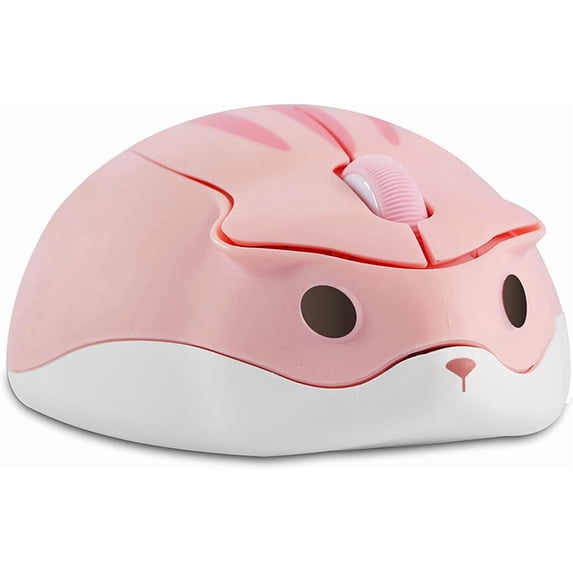PloutoRich Wireless Mouse, 2.4GHz Wireless Mouse, Hamster Shape Portable Mobile Optical 1200DPI USB Mice Cordless Mouse for PC Laptop Computer