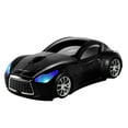 thumbnail image 1 of PloutoRich Wireless Mouse Cool Car Shape Mouse 2.4GHz Optical Cordless Mice with USB Receiver for Laptop PC Computer, Black, 1 of 10