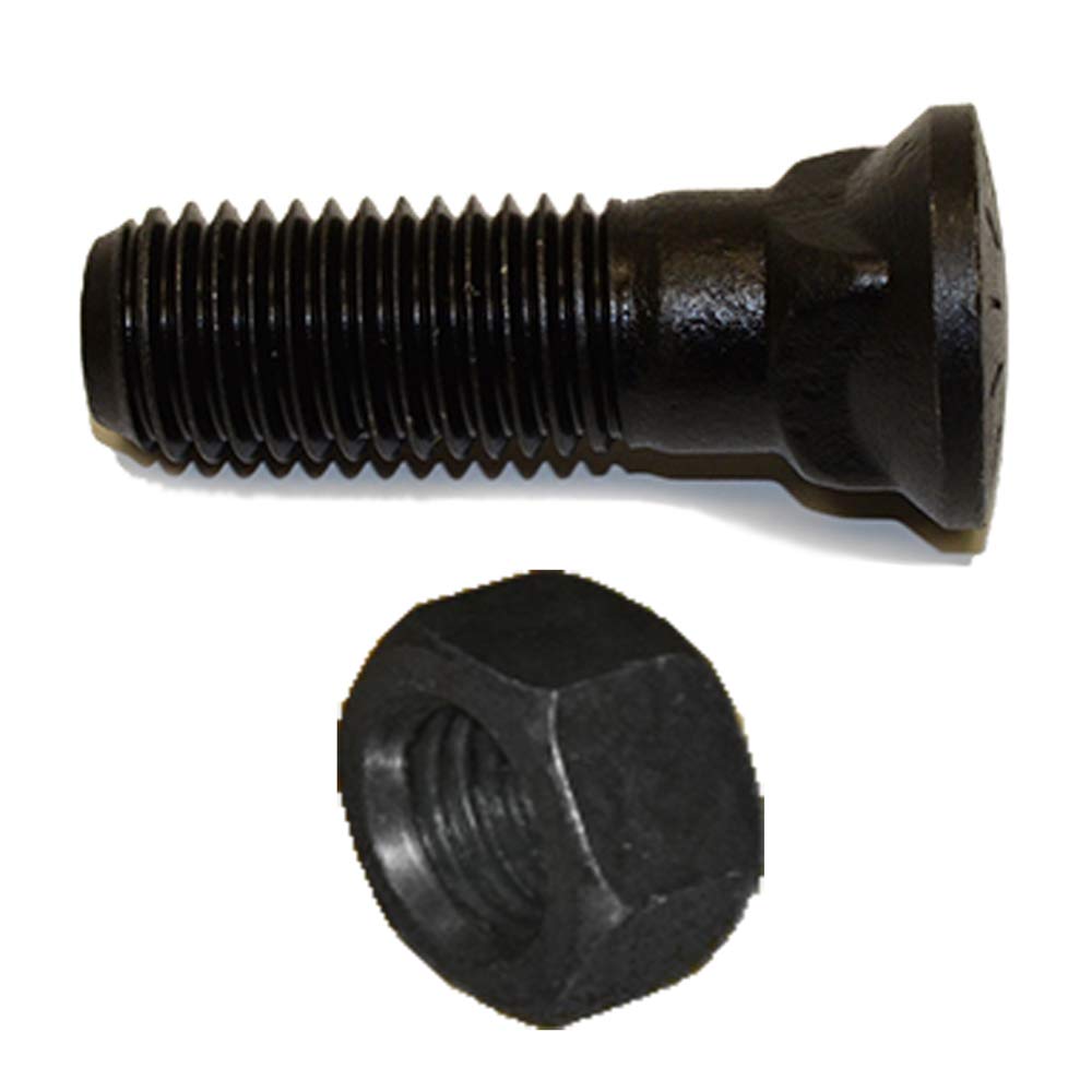 Plow Bolt and Nut for Blades Cutting Edges 3/410x2 1/2 Grade 8 Dome