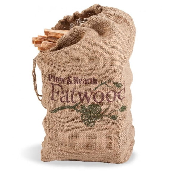 Plow & Hearth 12 lb. Bag of Fatwood Fire Starter - Resin Rich Easy Start Kindling