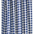 thumbnail image 1 of Plow & Hearth 15"L x 40"W Thermalogic Check Tab-Top Valance Curtain, in Blue, 1 of 2