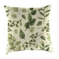 thumbnail image 1 of Plow & Hearth 15" Sq. x 7" Polyester Classic Throw Pillow Leaves, 1 of 2
