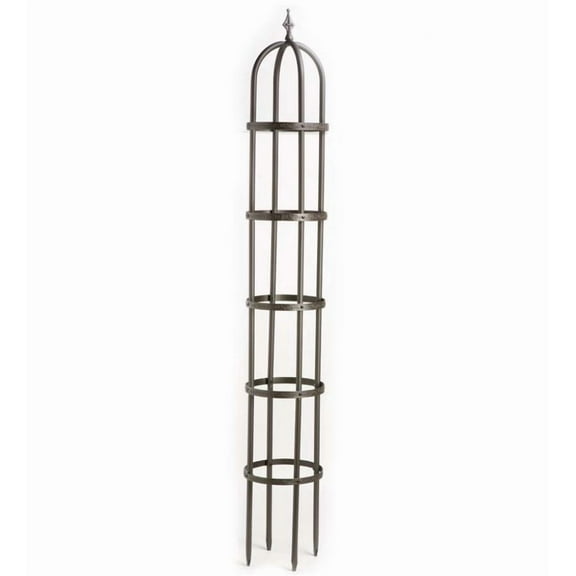 Plow & Hearth 8' Powder-Coated Steel Garden Obelisk, in Bronze