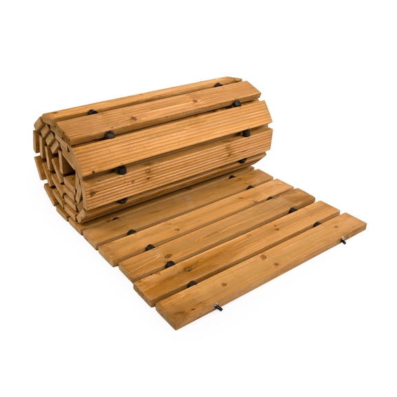Evergreen 8' Wooden roll-out Pathway for Gardens