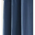 thumbnail image 1 of Plow & Hearth 84" L x 80"W Double-Lined Tab Patio Curtain Panel w/Wand, Denim Blue, 1 of 2