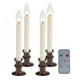 thumbnail image 1 of Plow & Hearth Adjustable Window Hugger Candles, Set of 4 with Remote, 1 of 2