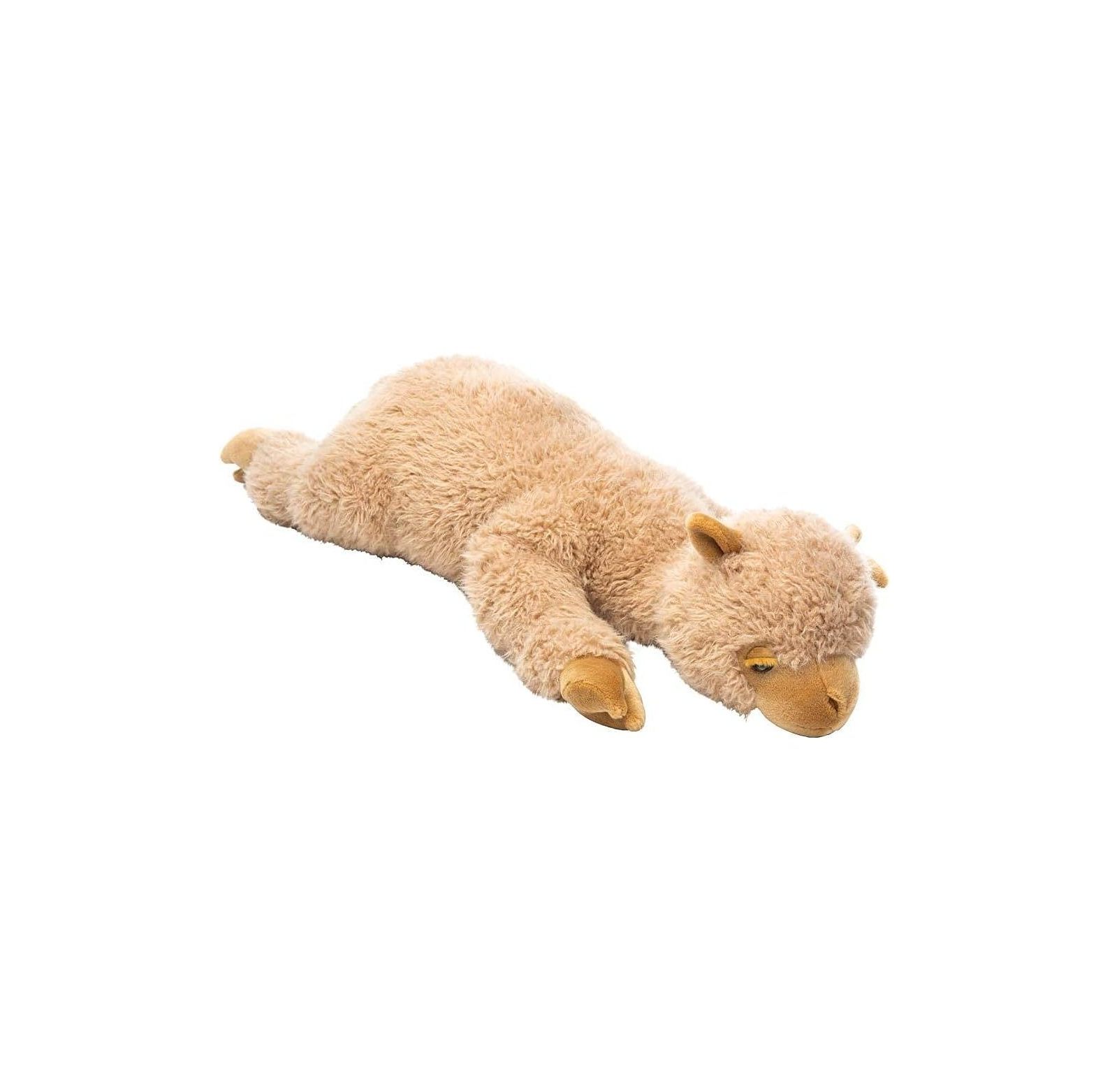 Plow & Hearth Allie Alpaca Plush Cuddle Animal Oversized Body Pillow