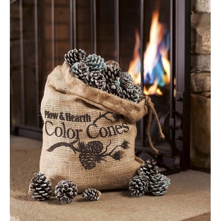 Plow & Hearth Color-Changing Fireplace Color Cones, 2 lb. Bag