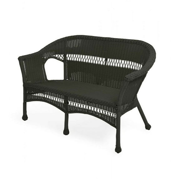 Plow & Hearth Easy Care Resin Wicker Love Seat
