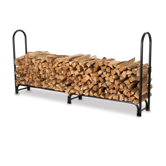 Plow & Hearth Extra-Large USA-Made Heavy-Duty Steel Log Rack, 96"L x 13"W x 60"H