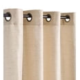 thumbnail image 1 of Plow & Hearth Grasscloth Outdoor Curtain Panel with Grommet Top, 54"W x 96"L Linen, 1 of 2
