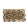 thumbnail image 1 of Plow & Hearth Hand-Tufted Fire Resistant Scalloped Wool McLean Hearth Rug - Brown/Gold, 1 of 2