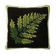 thumbnail image 1 of Plow & Hearth Indoor/Outdoor Fern Hooked Throw Pillow, 1 of 1