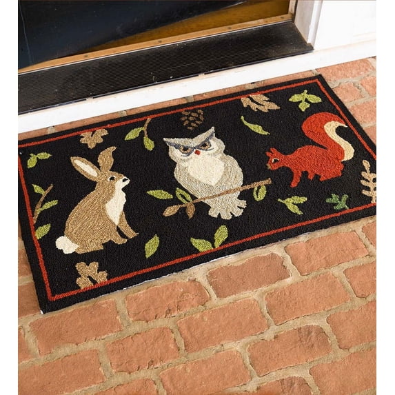Indoor/Outdoor Fall Friends Polypropylene Accent Rug 24"x42"