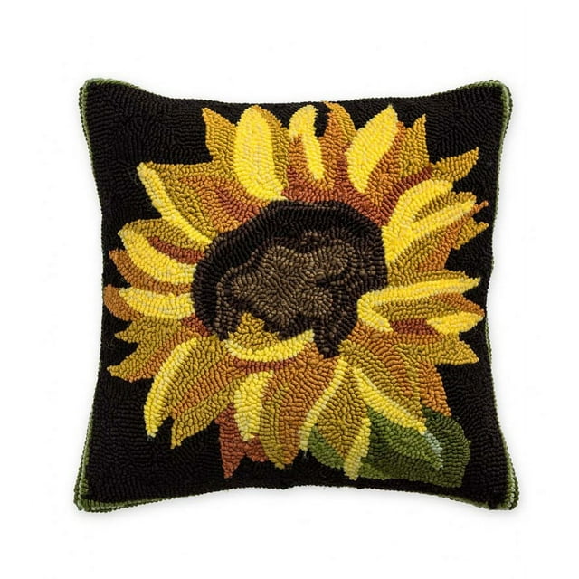 Plow & Hearth Indoor/Outdoor Sunflower Throw Pillow